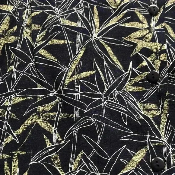 🌼4/$30🌼michael Phillips | Vintage leaf tshirt button down - Picture 3 of 7